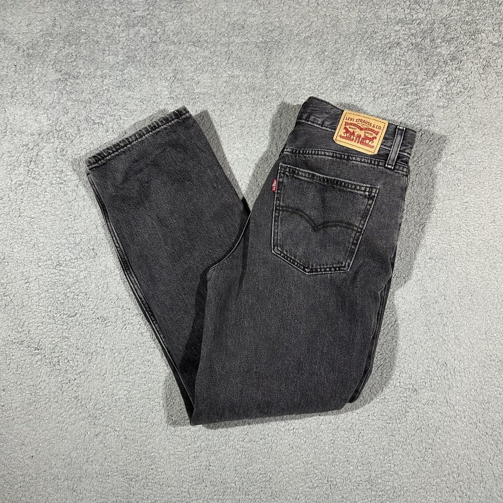 Levis Low Pro Straight Jeans Black Denim Women's Size 27 #2478
